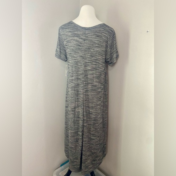 LuLaRoe Carly Dress Heather Gray - Picture 5 of 6